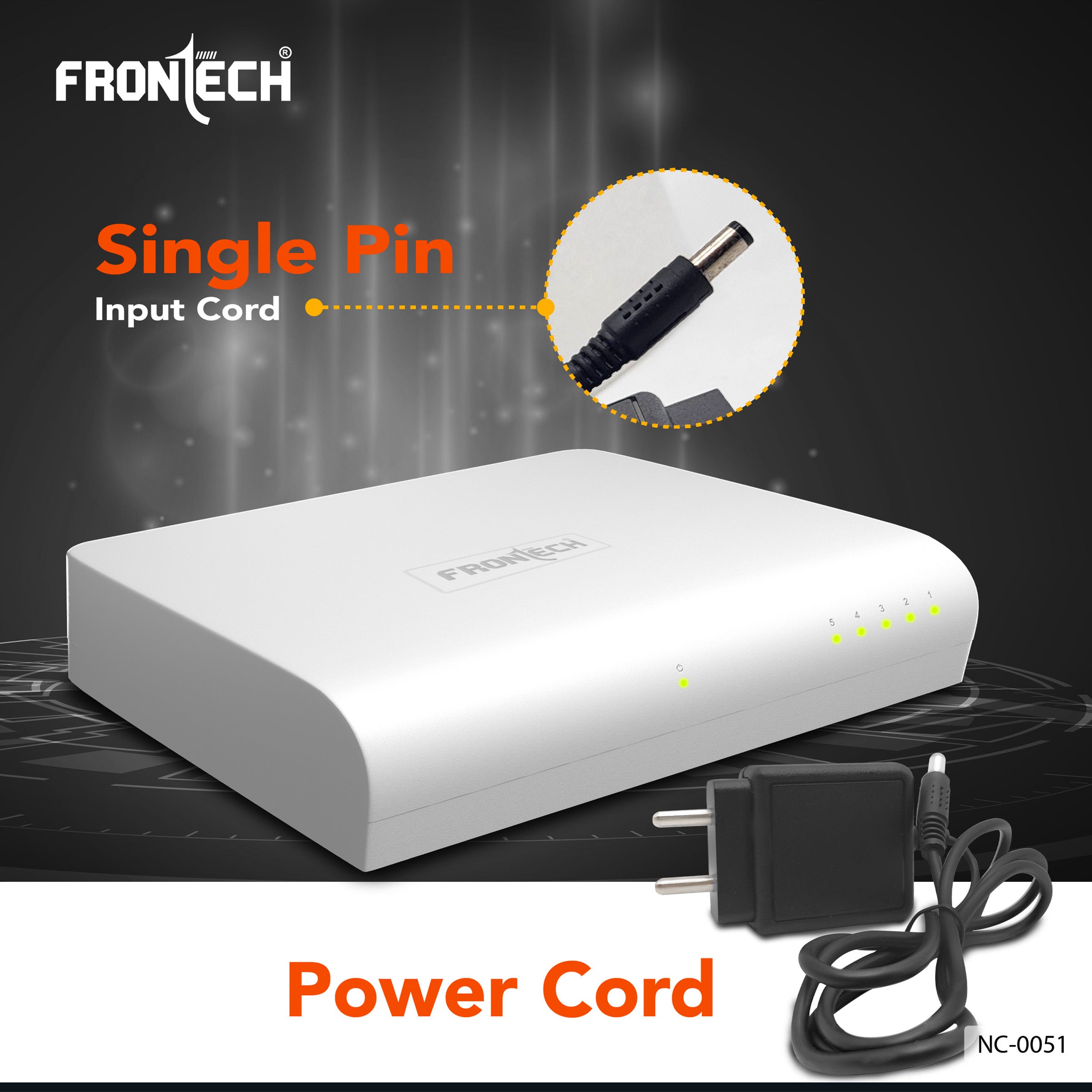 Frontech 5-Port Gigabit Ethernet Switch | High-Speed 10Gbps Bandwidth | Plug & Play LAN Hub for Router, Computer, Gaming Console, Printer & IP Camera | 100m Transmission Distance | White (NC-0051). Frontech 5-Port Gigabit Ethernet Switch | High-Speed 10Gbps Bandwidth | Plug & Play LAN Hub for Router, Computer, Gaming Console, Printer & IP Camera | 100m Transmission Distance | White (NC-0051).